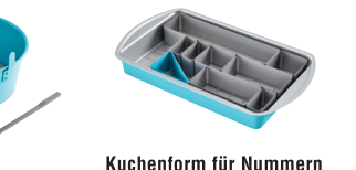 PC Kuchenform für Nummern und Buchstaben