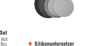 PC Silikonuntersetzer Set