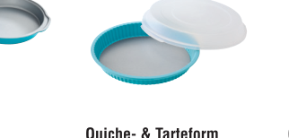 PC Quiche- & Tarteform mit Deckel