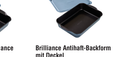 PC Brilliance Antihaft-Backform mit Deckel 23 x 33 cm