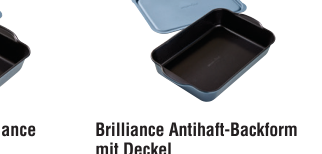 PC Brilliance Antihaft-Backform mit Deckel 23 x 33 cm