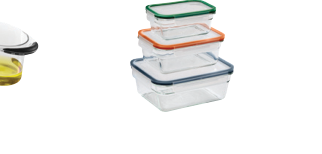 PC Glas-Frischhaltedosen-Set